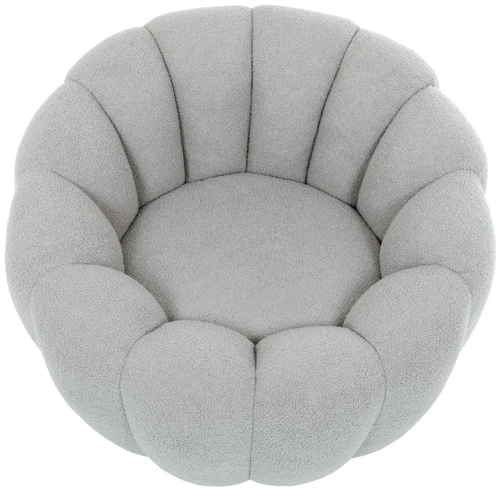 Forgószék Bouclé GREY2, szürke