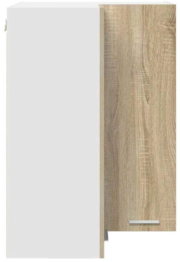Függő szekrény Riga Sonoma tölgy és fehér 57 x 57 x 80 cm