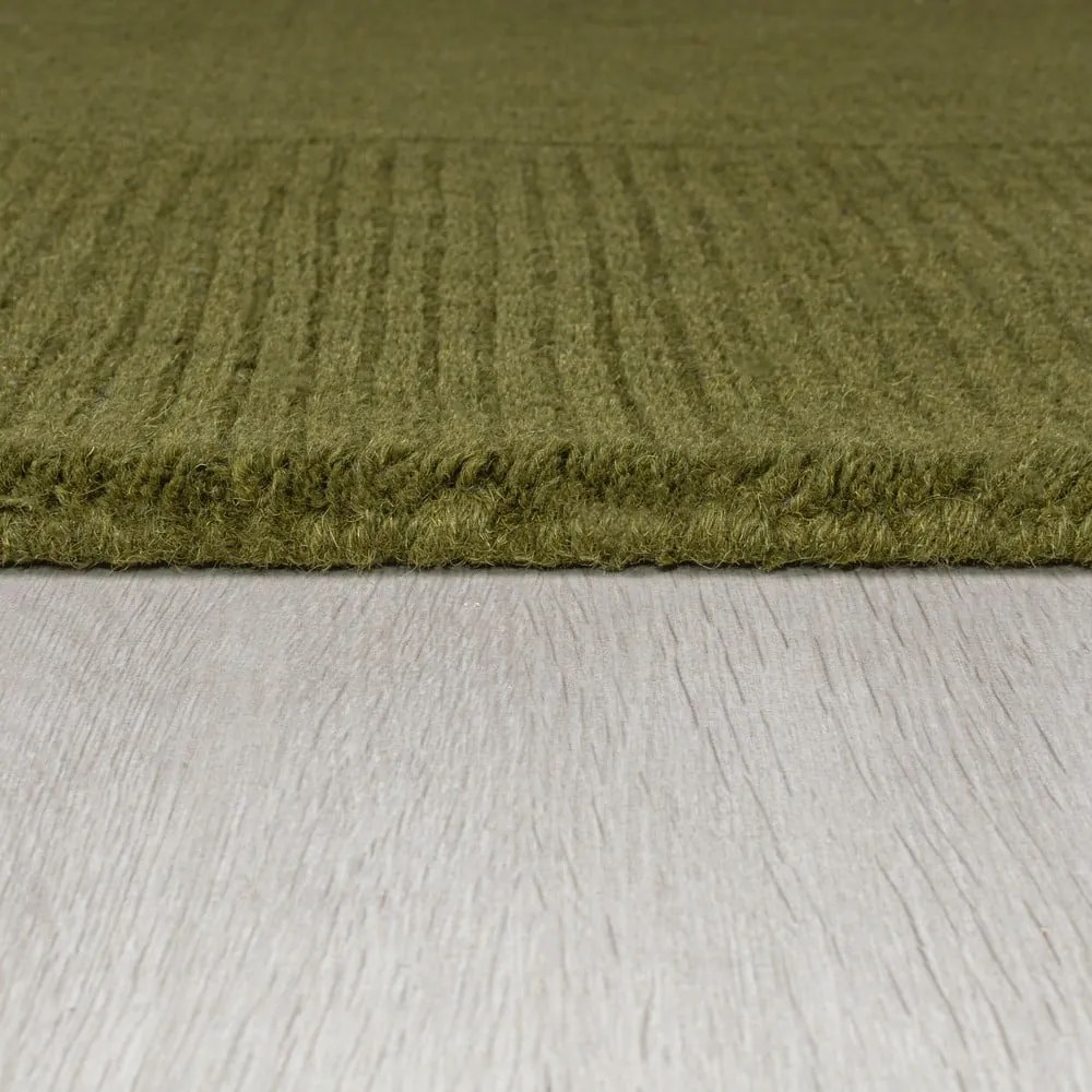 Zöld gyapjú szőnyeg 120x170 cm – Flair Rugs