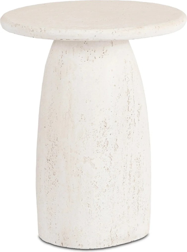 Modern dohányzóasztal REES 49 cm, krémbézs
