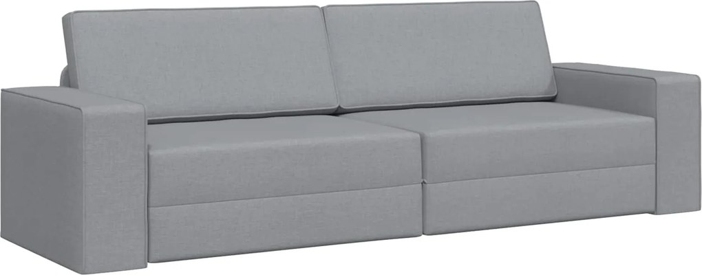 vidaXL Kanapéágy 200cm Világosszürke szövet