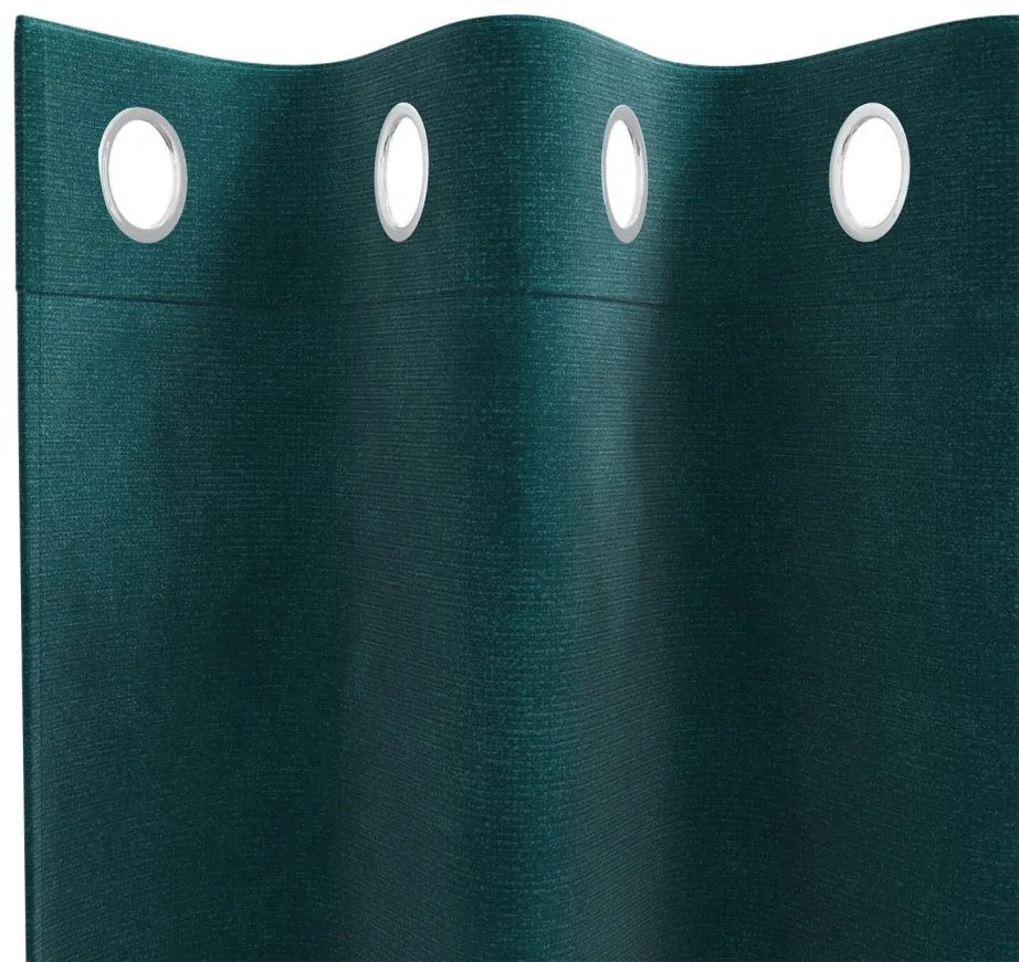 Függönyök függönyökkel 2 pcs Sötétzöld 140 x 175 cm Bársony