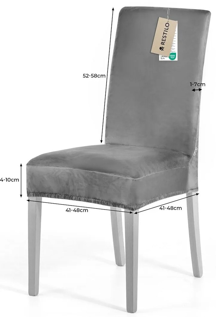 Restilo Feszítő huzat székhez Sento krém, 48 x 48x 58 + 10 cm, 6 db-os szett