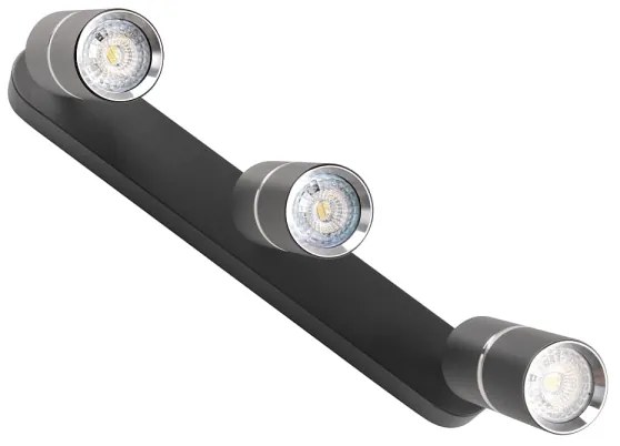 Spotlámpa BAMBOO 3xGU10/10W/230V fekete