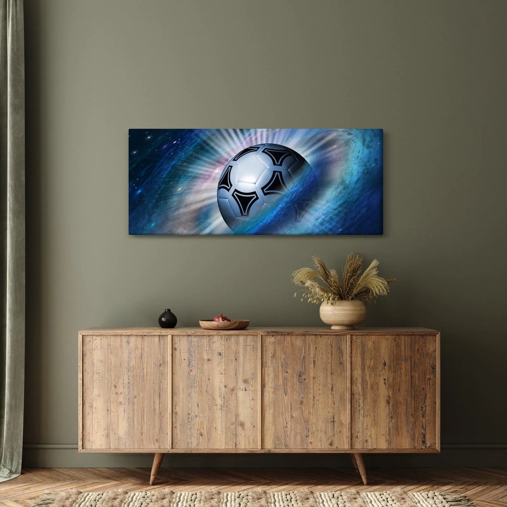Kép - Futball a térben (120x50 cm)
