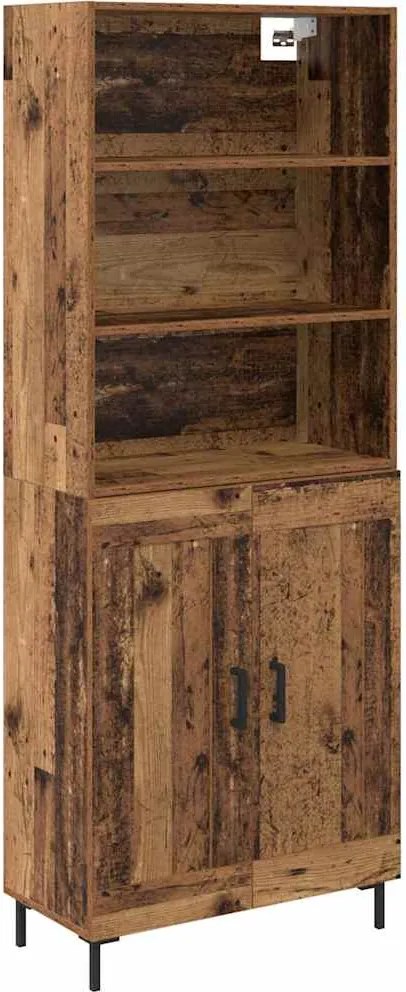 vidaXL Magasfiú Öreg fa 69,5 x 34 x 180 cm Faanyag
