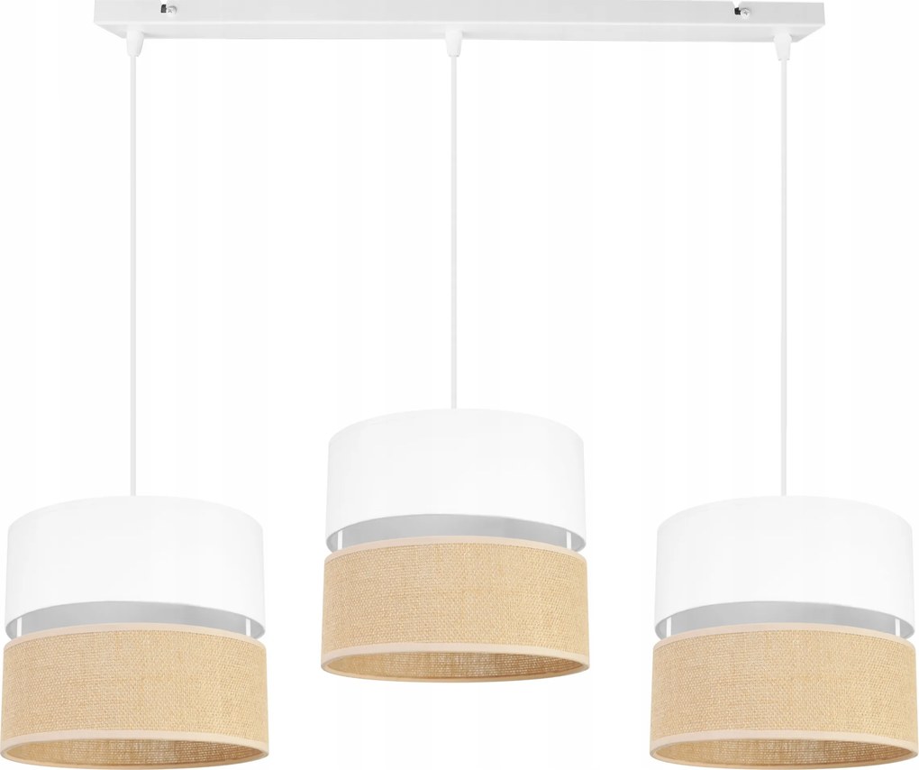 Mennyezeti Lámpa Lógó Csillár Hármas Lámpabúra Boho Juta Díszléc Az Asztal Felett