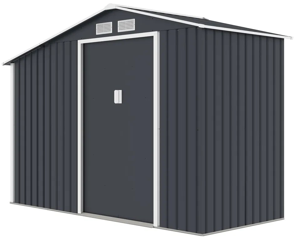Furnigo Kerti házikó 278x127x195 cm - sötétszürke