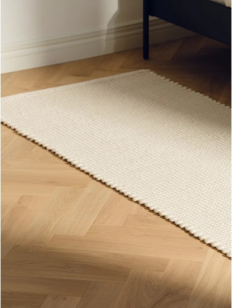 Bézs kézi szövésű gyapjú szőnyeg 200x300 cm Talo – noo.ma