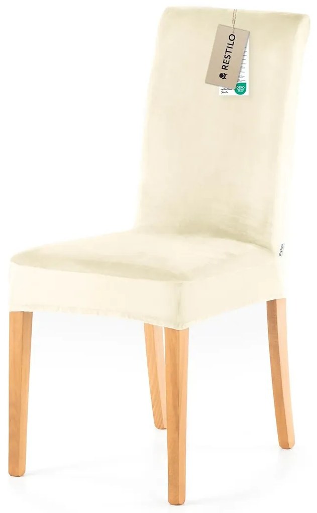 Restilo Feszítő huzat székhez Sento krém, 48 x 48x 58 + 10 cm, 6 db-os szett