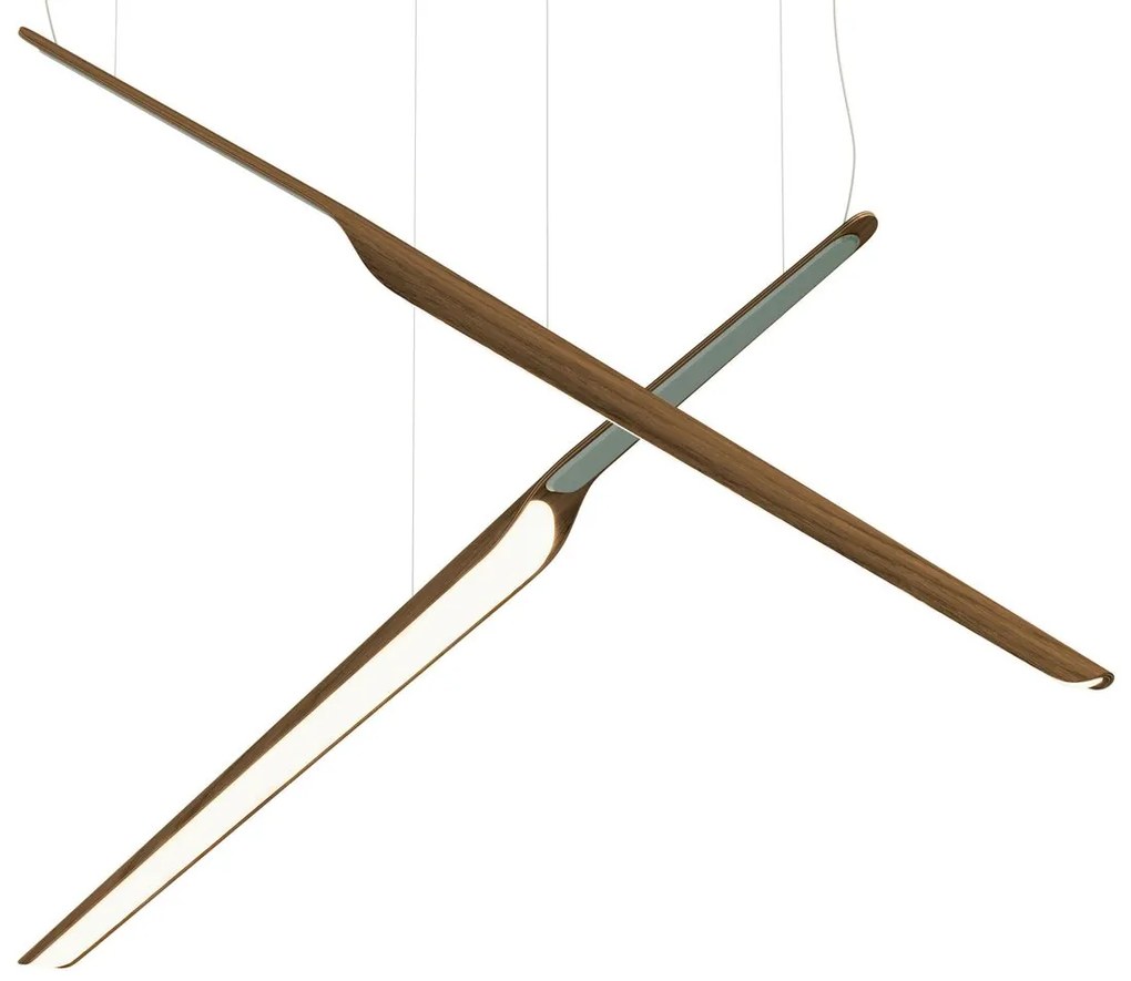 Függeszték Swan Wing 1130 mm, szabályozható, többféle változatban - TUNTO Modell: természetes dió, Borító: préselt rétegelt lemez, piros színű