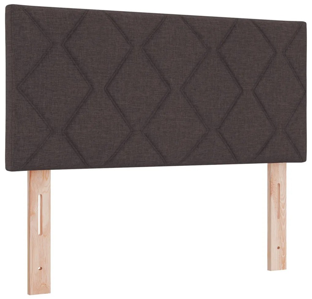 Fejtámla Gyémánt Blokkos Design Sötétbarna 90 cm Szövet