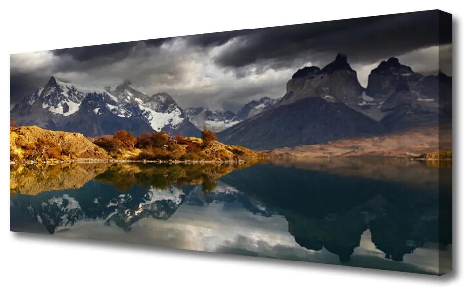 Canvas kép Mountain Lake Landscape 125x50 cm