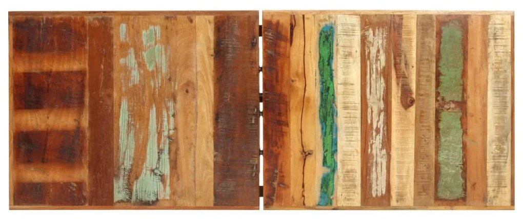 tömör újrahasznosított fa bárasztal 180 x 70 x 107 cm