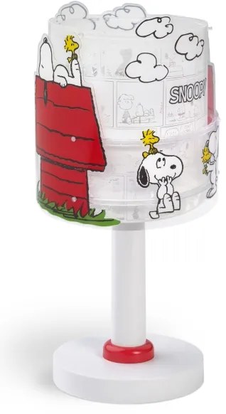 Dalber 76301 - SNOOPY LED gyereklámpa 1xG4/4W/230V fehér/piros