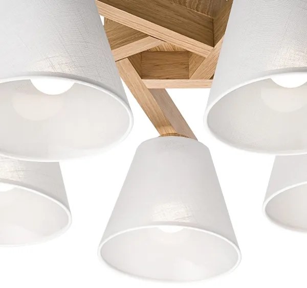 Fali lámpa ANTONIO 5xE14/40W/230V tölgy