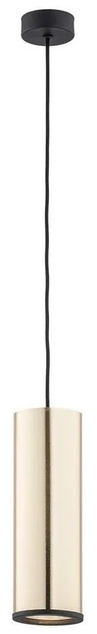 Argon 4246 - Csillár zsinóron LINEA 1xE27/15W/230V sárgaréz/fekete