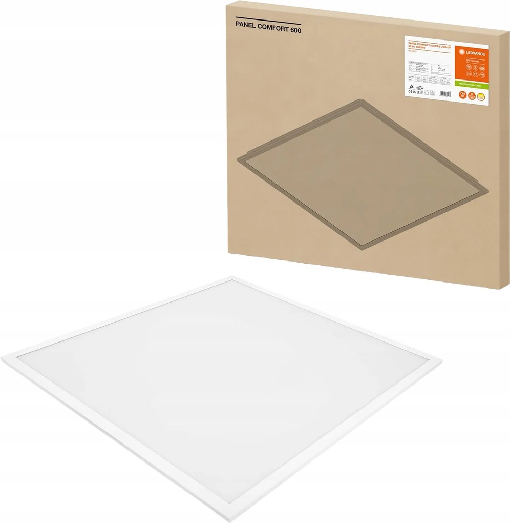 Led panel lámpatest Mennyezeti lámpa Kazettás 36W 4200lm Cct UGR19 60x60cm