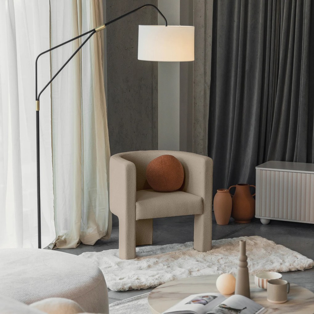 Bézs design szék MILU