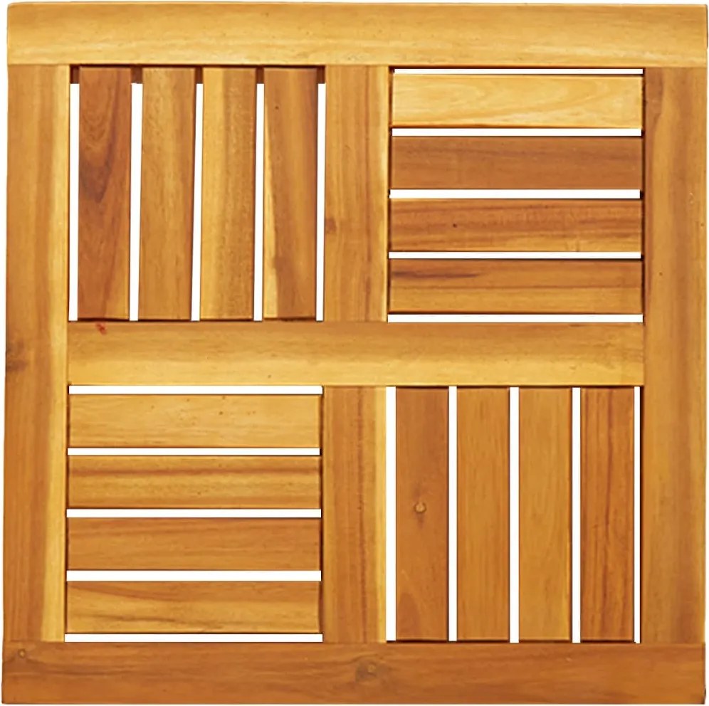 vidaXL tömör akácfa négyzet alakú asztallap 50 x 50 x 2 cm