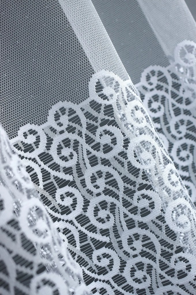 Mg Függöny jacquard 31937 Fehér 250cm magas pol 0,5m