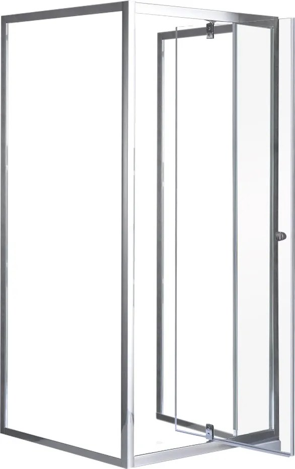 Flexi falsíkra szerelhető szögletes zuhanykabin 90x90 cm zuhanytálca nélkül