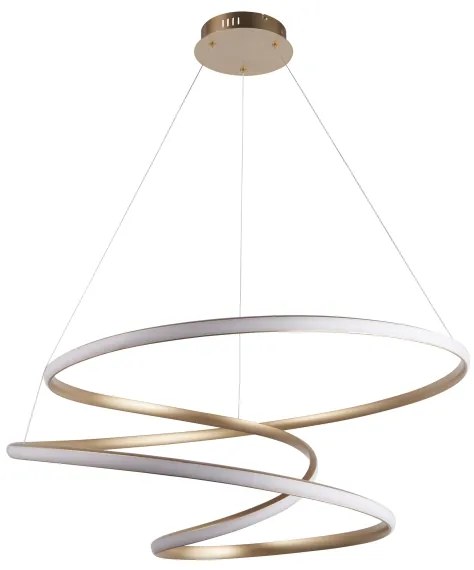 Endon 97639 - TWIRL LED dimmelhető kábelen függő csillár LED/88W/230V 3000K aranyszínű