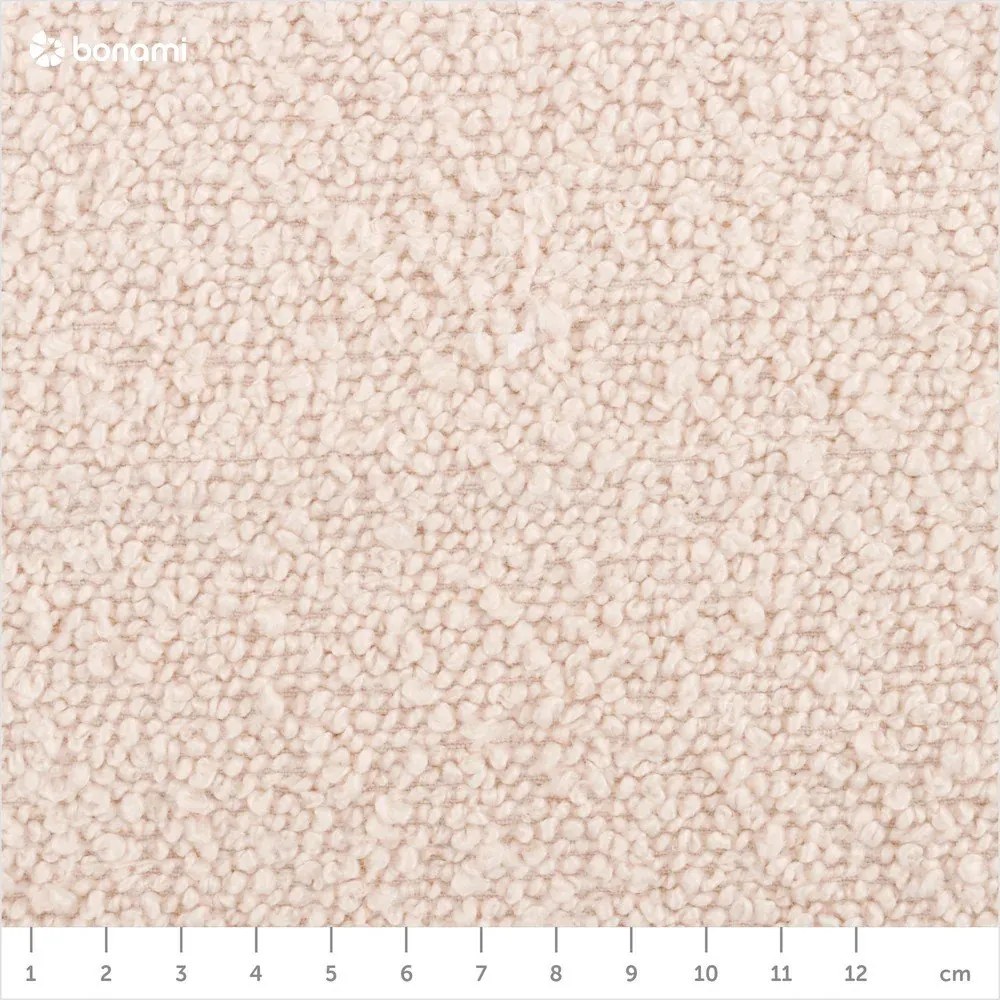 Krémszínű buklé kanapé 210 cm Essen – Cosmopolitan Design