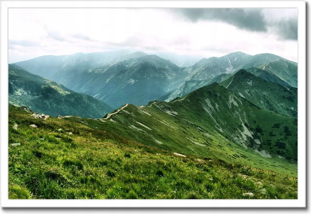 Poszterek keretben 60x40 Tátra Lengyel hegyek Kilátás