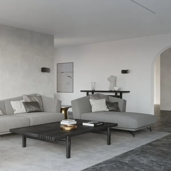 Sollux SL.1020 - Fali lámpa TILA 2xG9/40W/230V 40 cm fekete