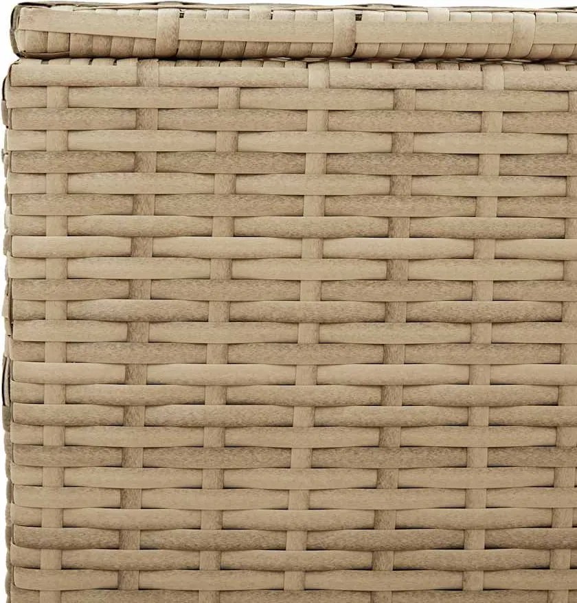 vidaXL vegyes bézs polyrattan kerti tárolóláda 984 L