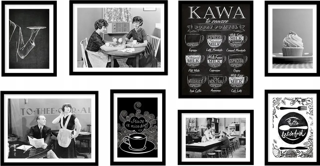 Komplett Galéria 8db-os képkeret Kávé KPM218