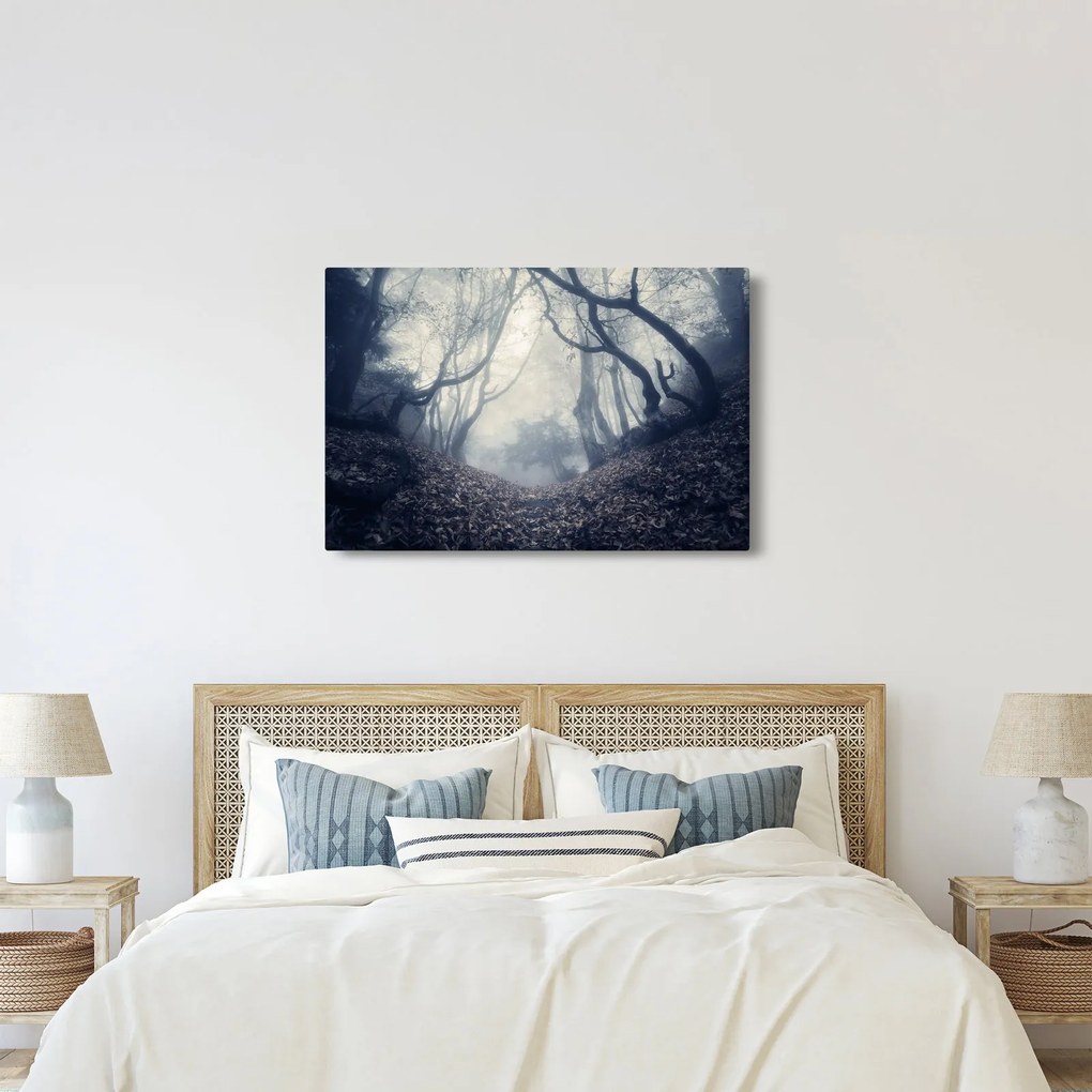 Kép - Erdő a ködben (90x60 cm)