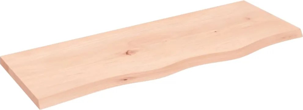 vidaXL kezeletlen tömör tölgyfa fali polc 80x30x2 cm