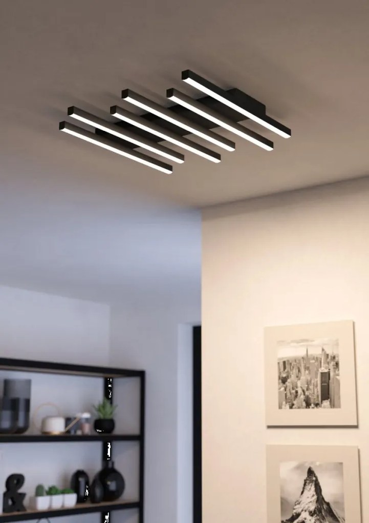 EGLO 900597 PADULARI Modern LED Mennyezeti Lámpa Fehér, Fekete LED IP20