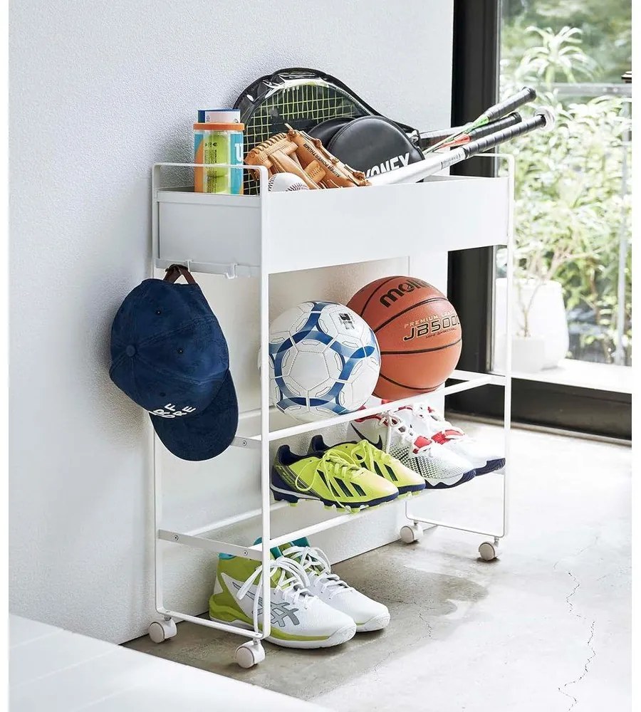 Fehér fém gyerek cipőtartó 74,5x74,5x22 cm Tower – YAMAZAKI