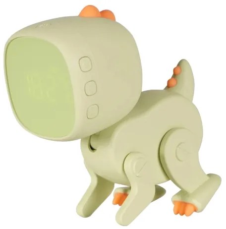 LED Dimmelhető éjjeli gyereklámpa ébresztőórával ROBOT LED/1W/5V 1200 mAh
