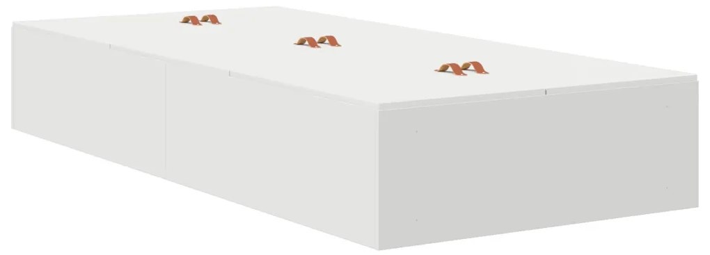 Tárolós Ágykeret Fehér 100x200 cm