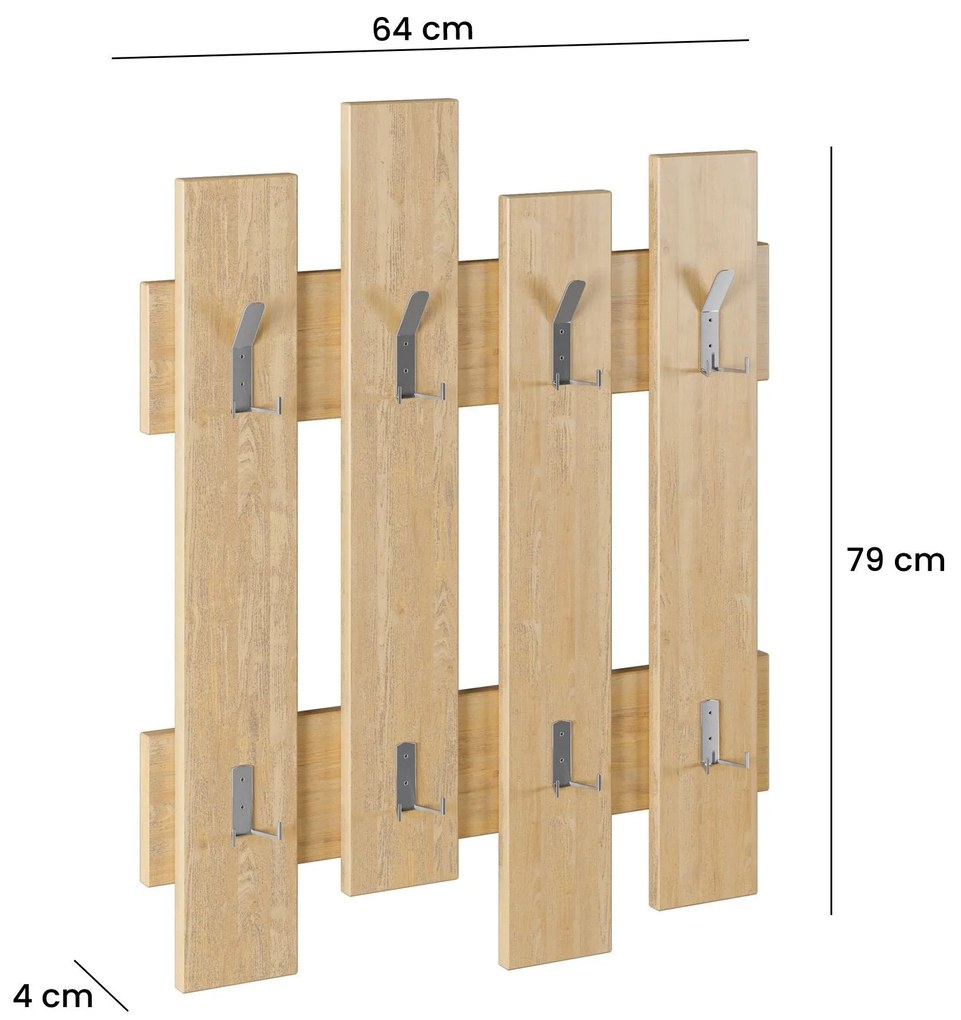 Fali fogas Wave - Oak