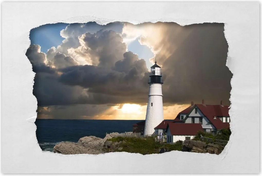 Poszterek 60x40 Világítótorony Tenger