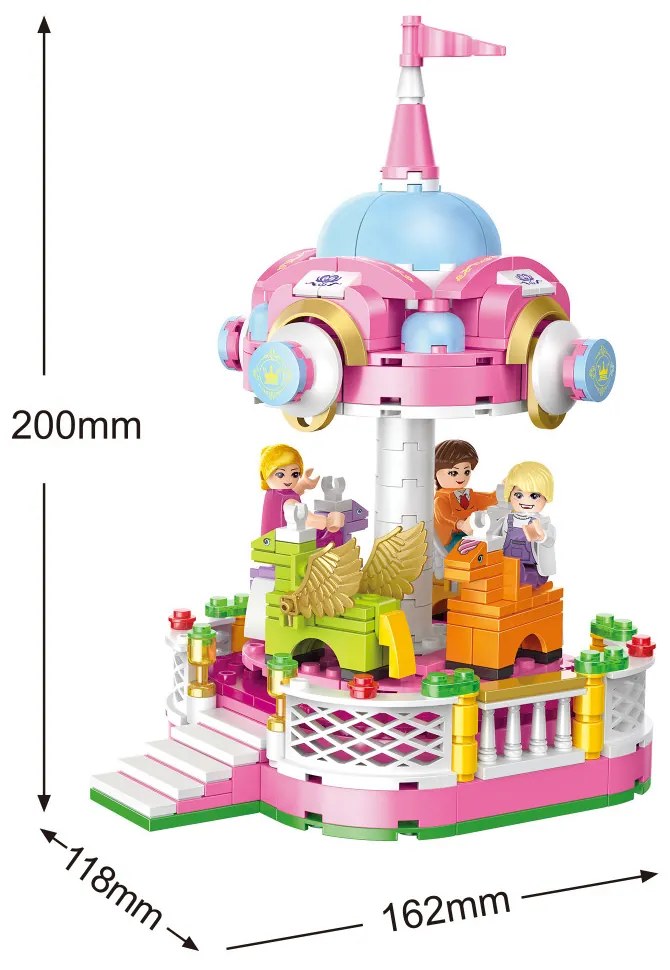 COGO® 4566 | lego-kompatibilis építőjáték | 430 db építőkocka | Körhinta – forgatható