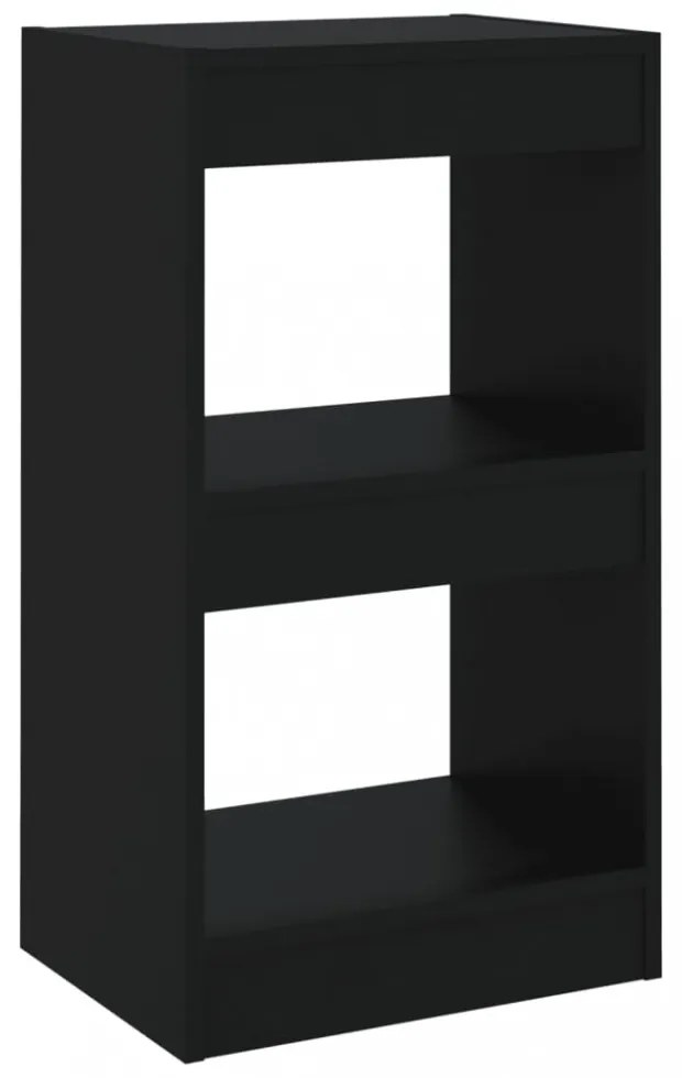 fekete könyvszekrény/térelválasztó 40 x 30 x 72 cm