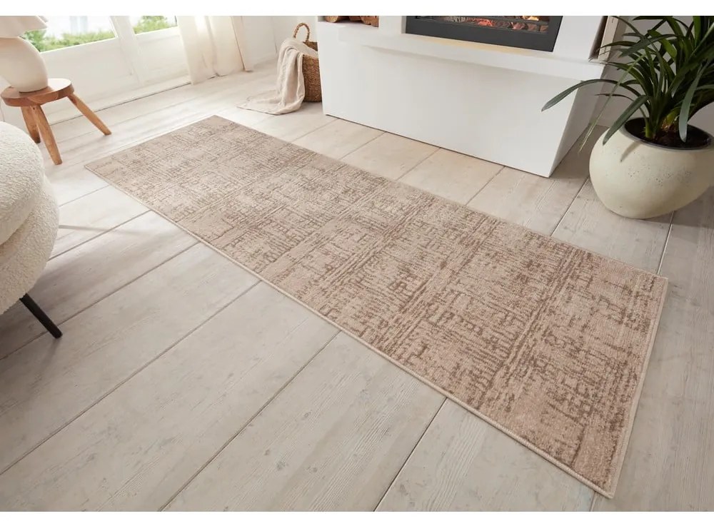 Barna-bézs futószőnyeg 80x200 cm Terrain – Hanse Home