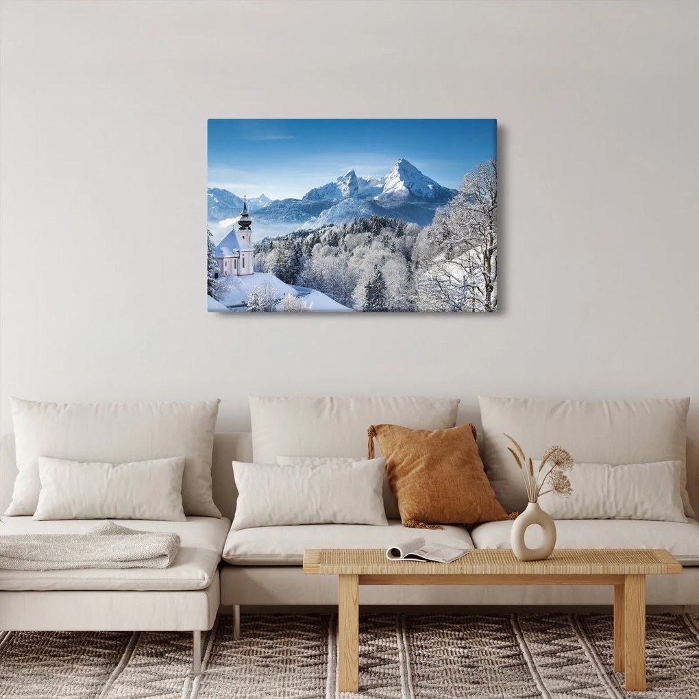 Kép - Egy pillantás a téli tájra (90x60 cm)