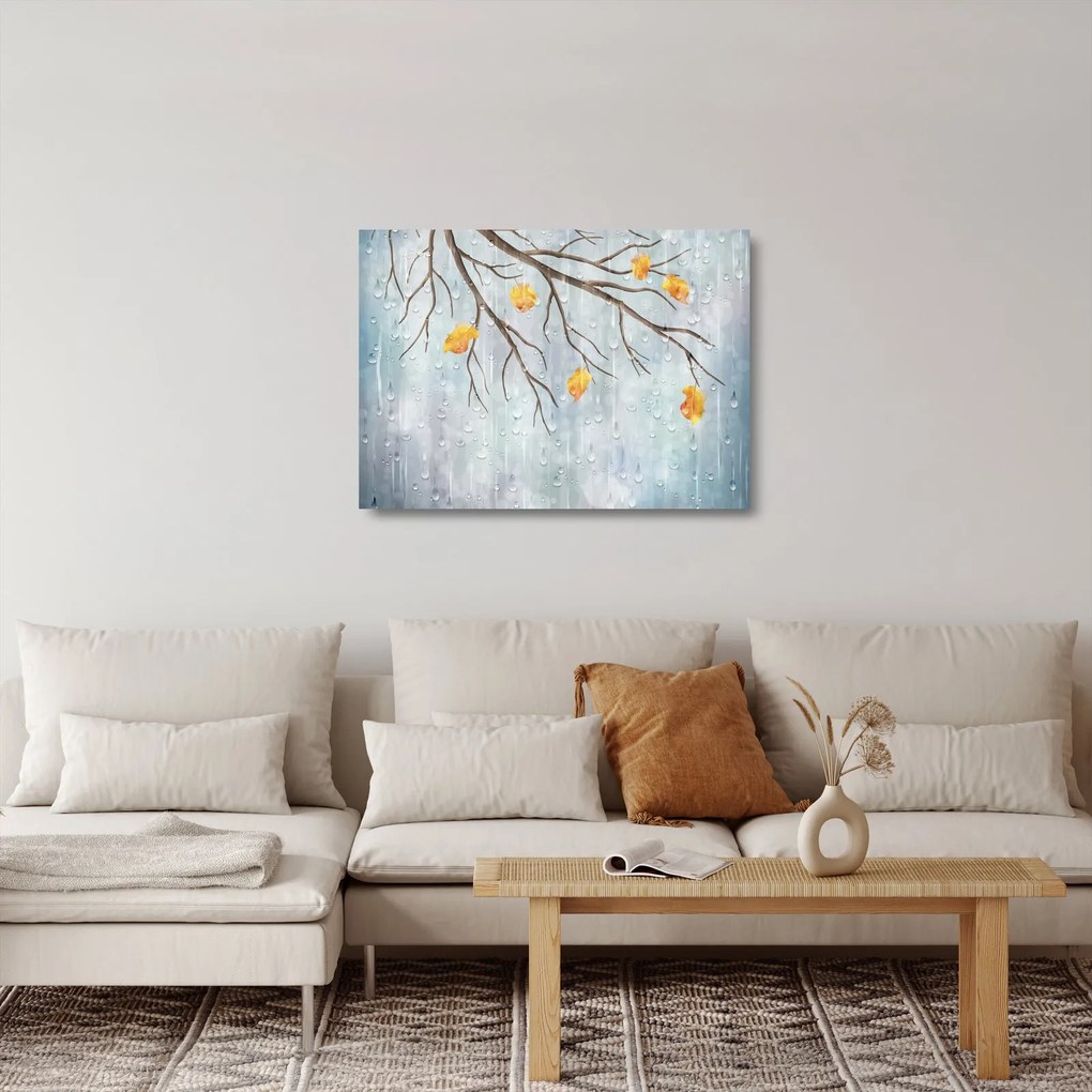 Kép - Esős ősz (üvegen) (70x50 cm)