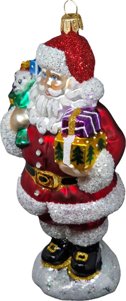 Kollekció Mikulás ajándéktasakkal Karácsonyi gömb