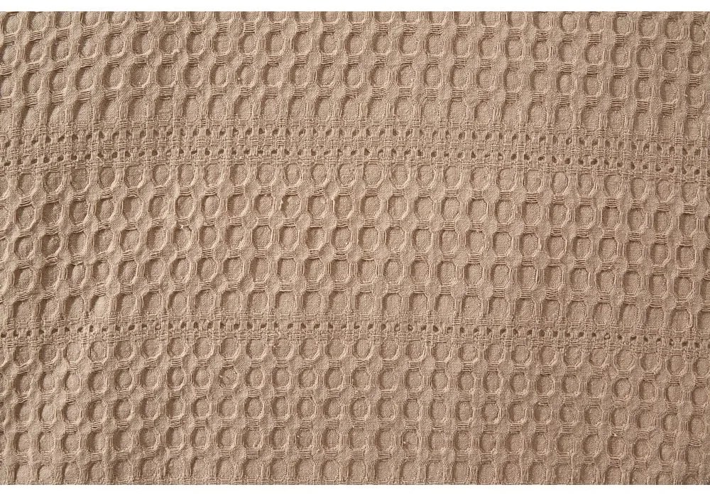 Barna pamut ágytakaró franciaágyra 220x240 cm Lotus – Mijolnir