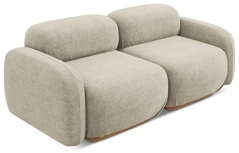 Bézs buklé moduláris kanapé 190 cm Ailani – Makamii