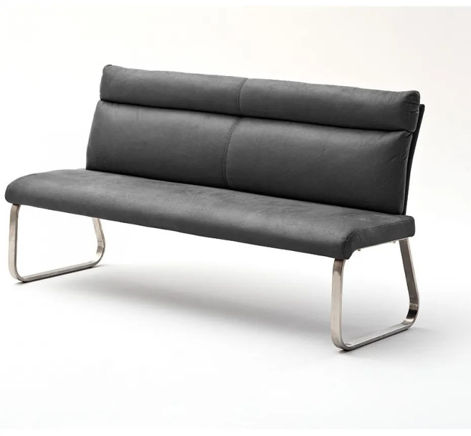 RABEA Antik Szürke Szövet pad 160cm