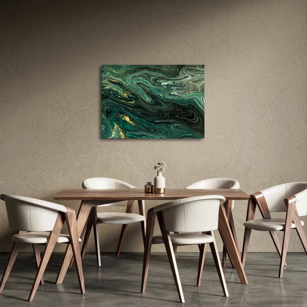 Kép - Zöld márvány (70x50 cm)